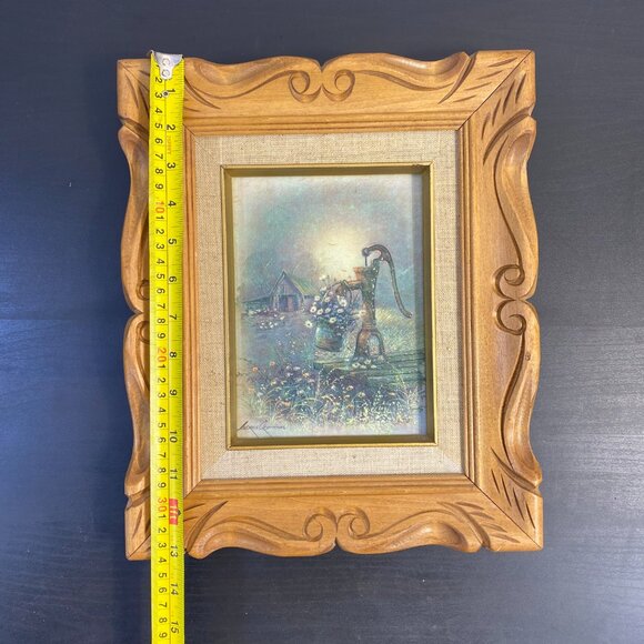 6 x 8 ANDRES ORPINAS print Vintage Woodland Cottage Picture flowers Daisy bucket - Picture 6 of 10